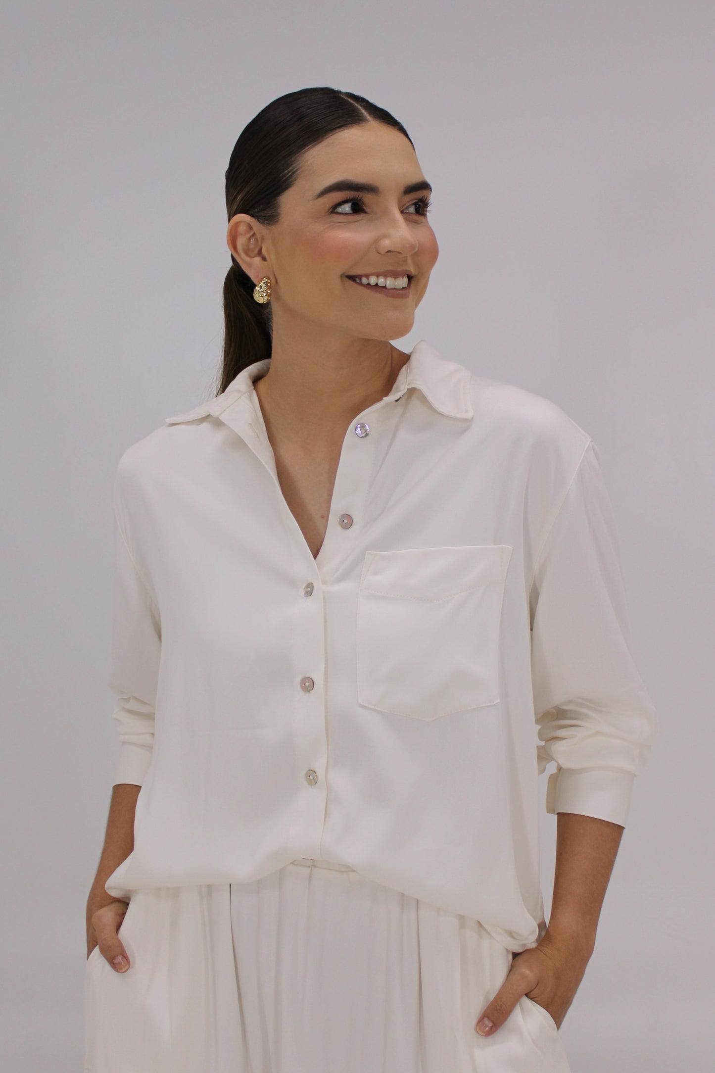Camisa Core Marfil