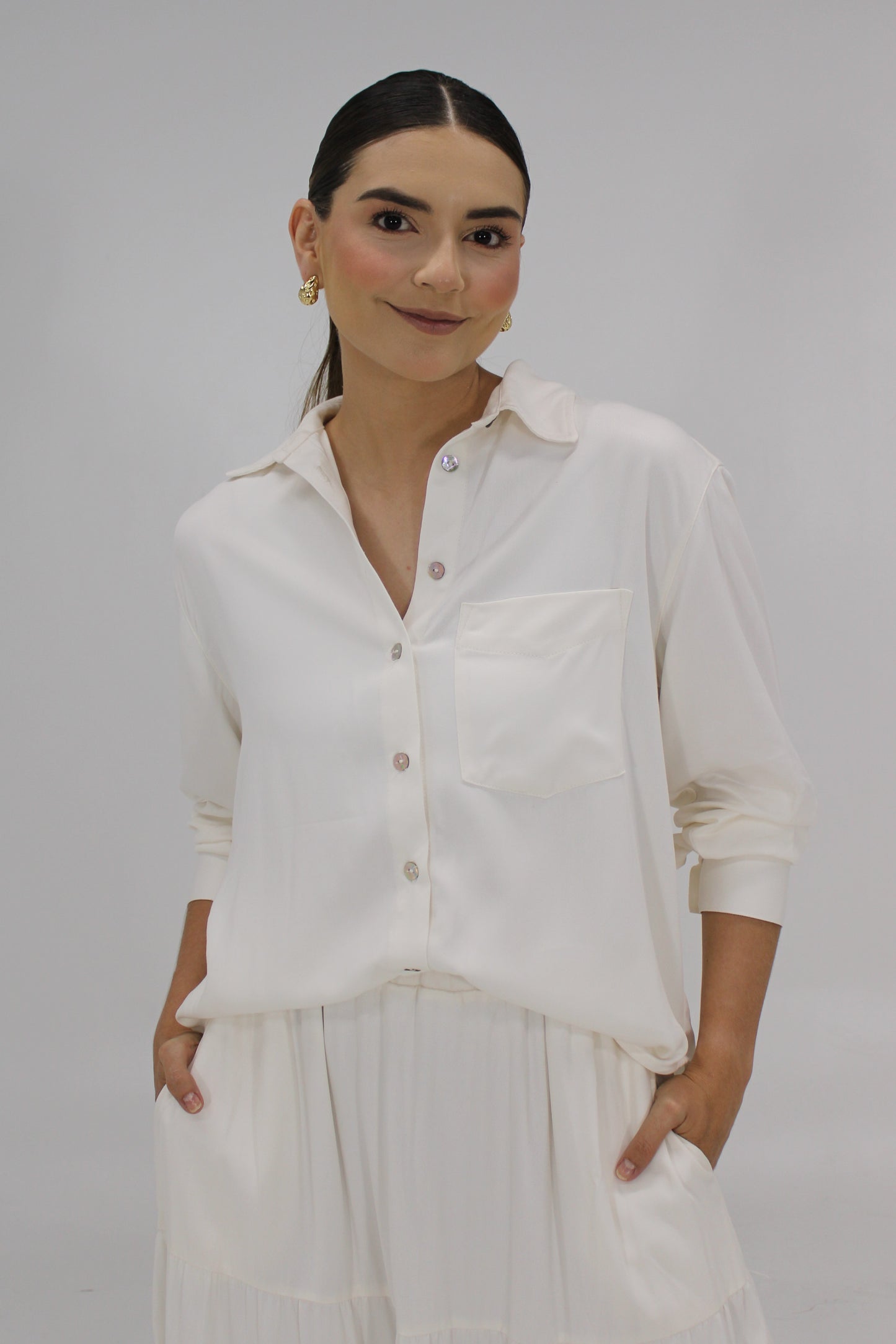 Camisa Core Marfil