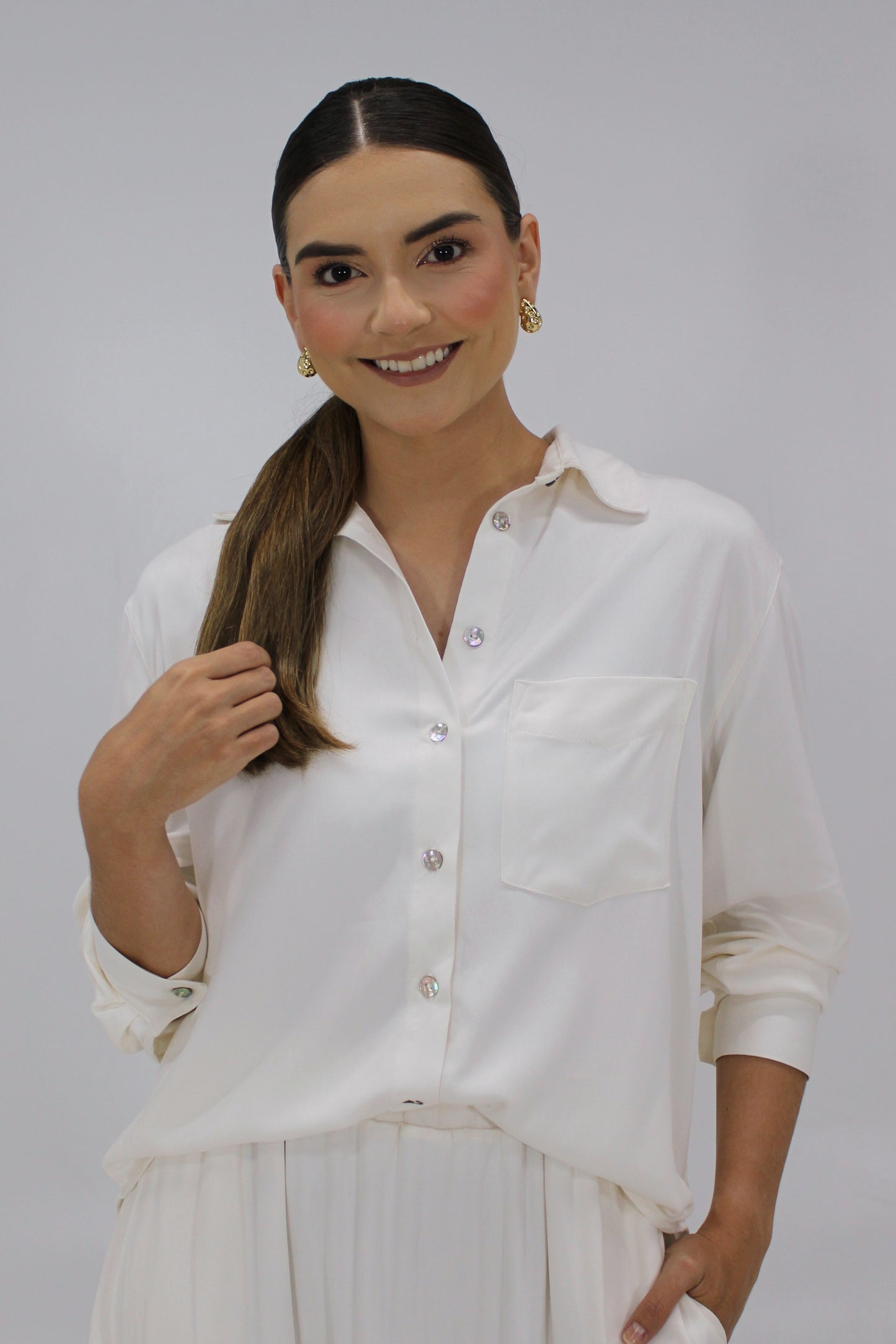 Camisa Core Marfil
