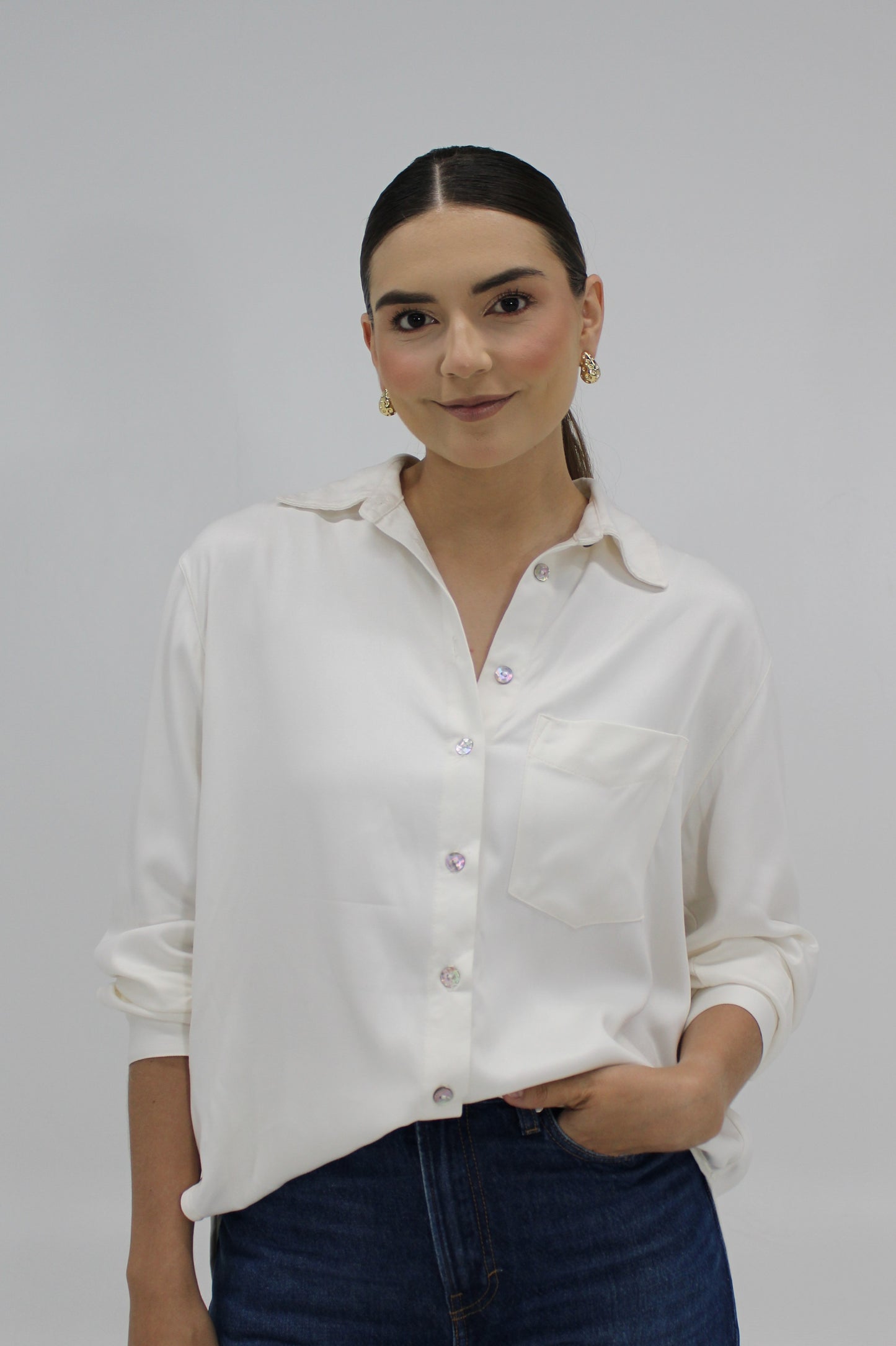 Camisa Core Marfil