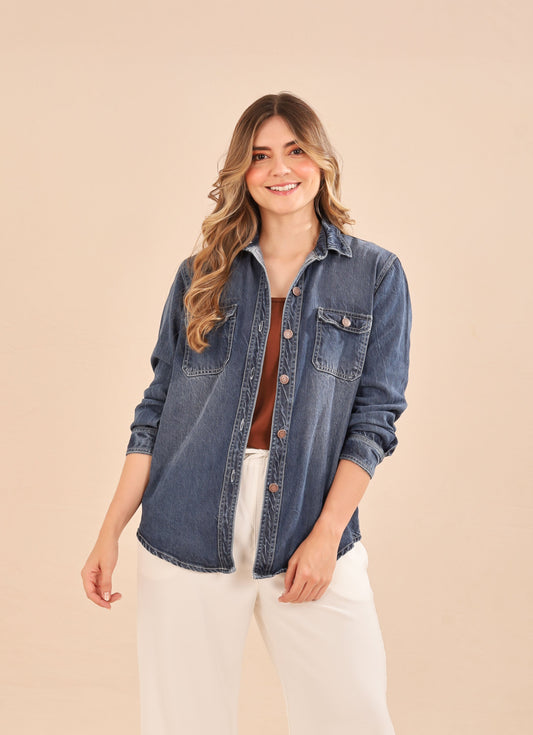 Chaqueta Denim Legacy Oscura
